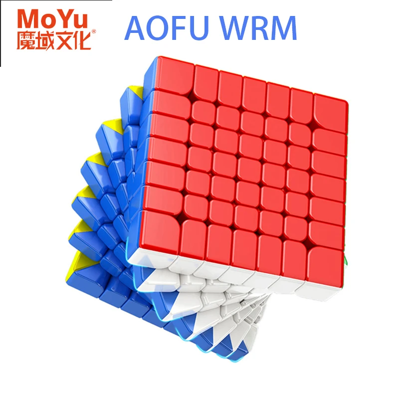 MOYU AoFu WRM 7X7 Magnetic Magic Speed Cube Stickerless Professional Fidget Toys Moyu Aofu 7x7 WR M Cubo Magico 6