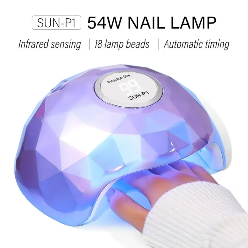 

Маникюрное устройство с таймером и автоматическим датчиком, 54 Вт, светодиодная лампа для наращивания ногтей, быстросохнущая Сушилка для ногтей, лампа для ногтей