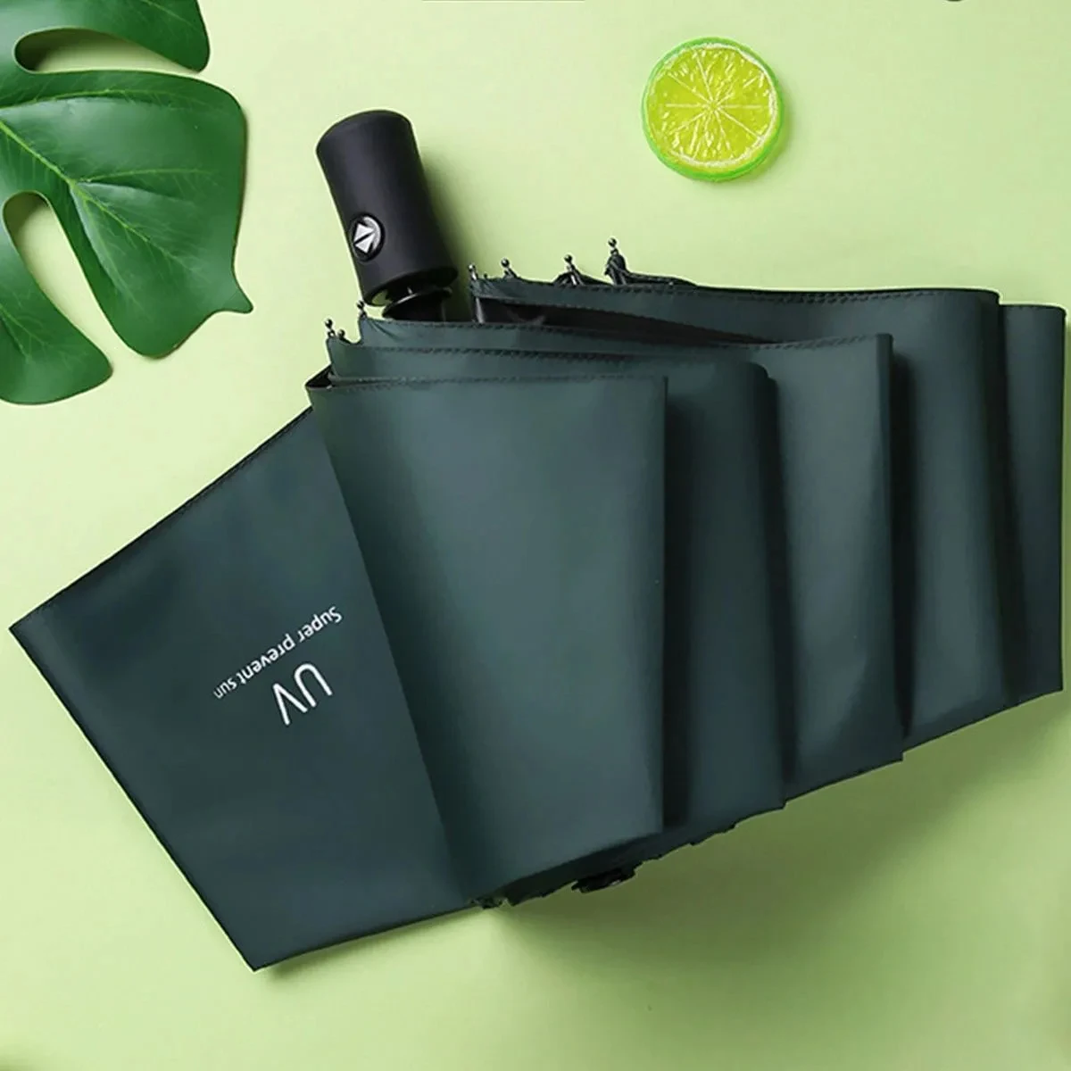 1pc-Super Strong Windproof Automatic Umbrella Sunshade Uv Protection Folding Sunproo Anti-Storm Large Size Reverse Rain Gear