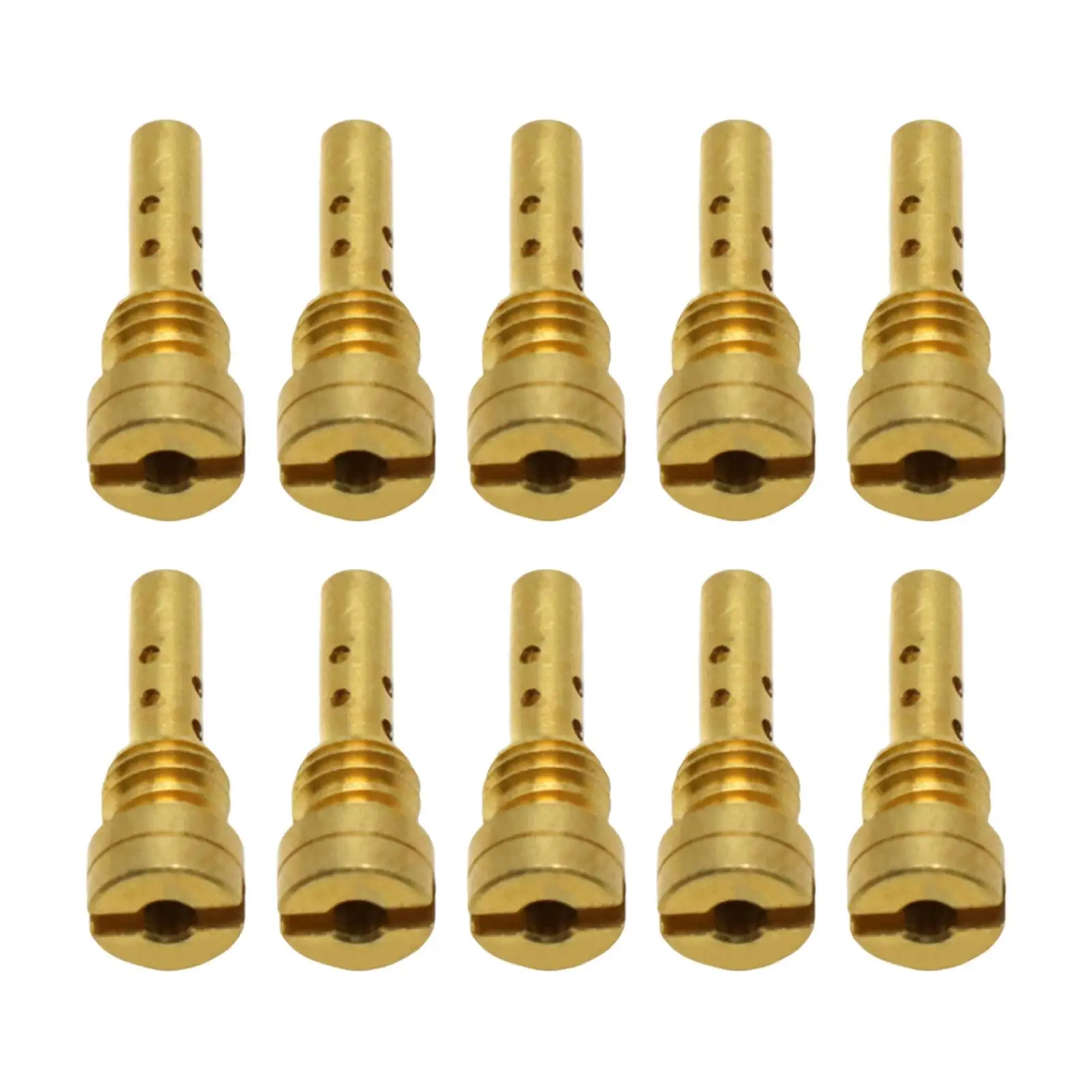 

10 Pieces Pilot Jets Slow Jet Slow Pilot Nozzle Replacement Parts for Keihin CV Cvk Fce Carburetor Stable Performance