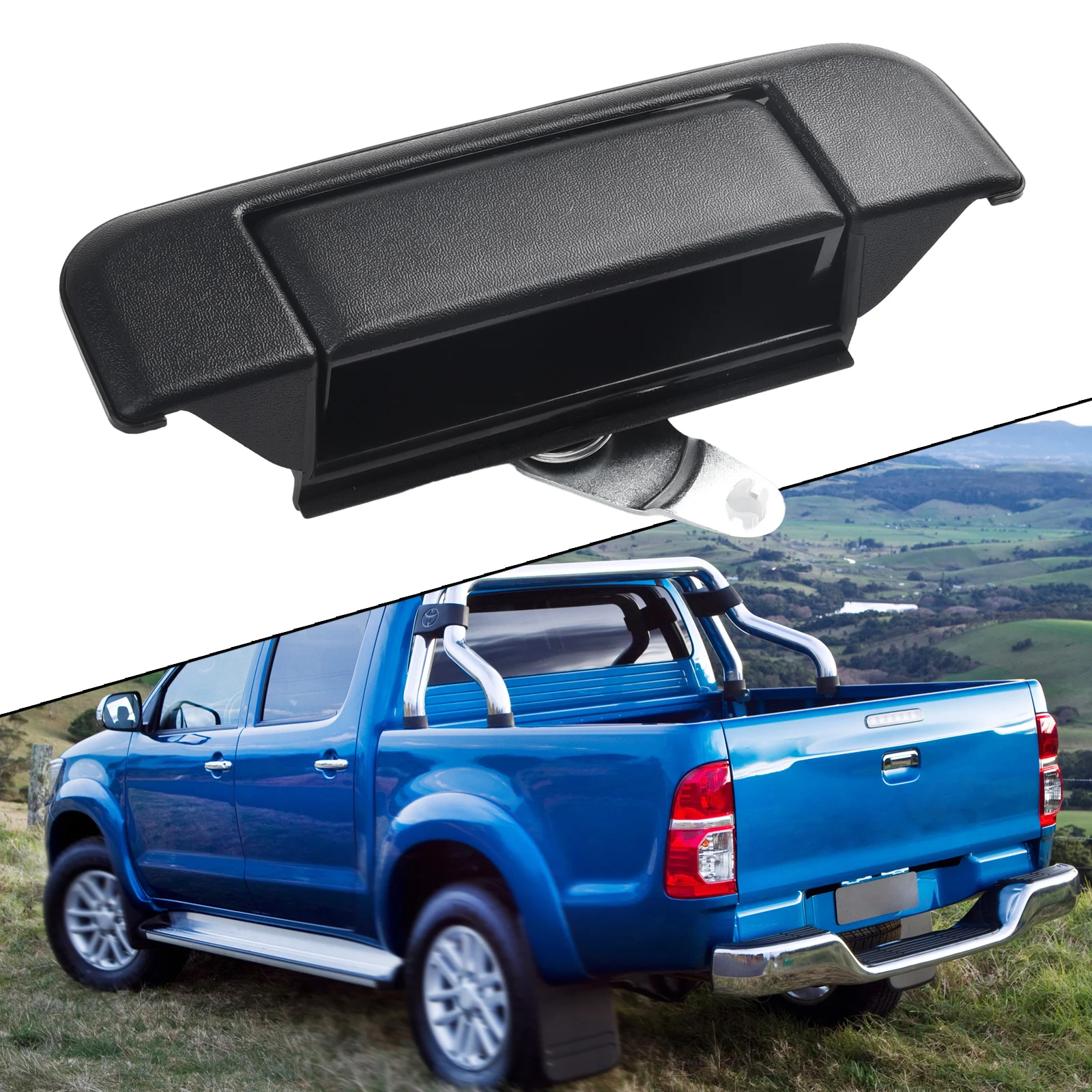 

Tail Gate Rear Tailgate Handle 1989-1995 2/4WD 69090-89102 Black Latch Tail Gate Metal Plastic Rear Tailgate 1pcs