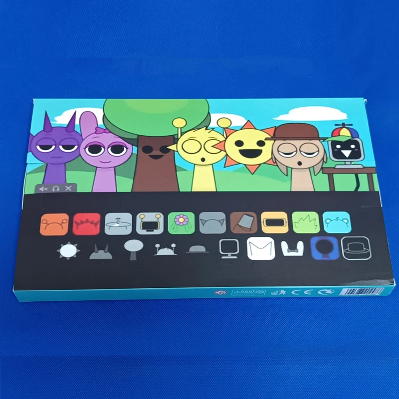 24pcs 4.5cm 재미 있은 Sprunki Figuras 모델 PVC Sprunki 게임 액션 & 장난감 피규어 게임 팬에게 생일 선물 제공