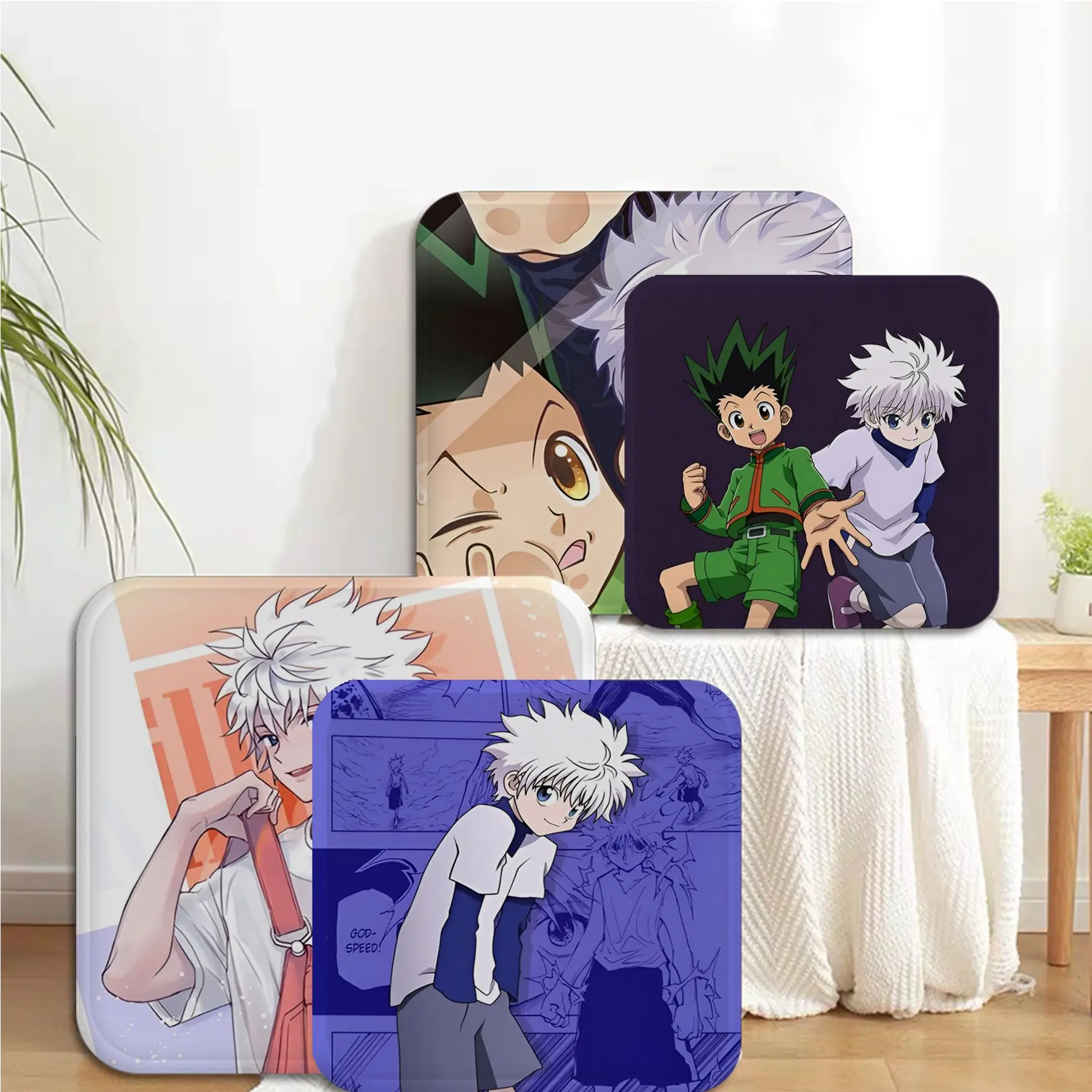 

Hunter Hunter Anime Cushion Mat Nordic Printing Chair Cushion Soft Office Car Seat Comfort Breathable 45x45cm Sofa Cushion