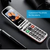 Artfone CF241A Flip Big Button Senior Mobile Phone For Elderly Unlocked Celulares Duall Sim Wireless FM SOS Bluetooth GSM 2G 3