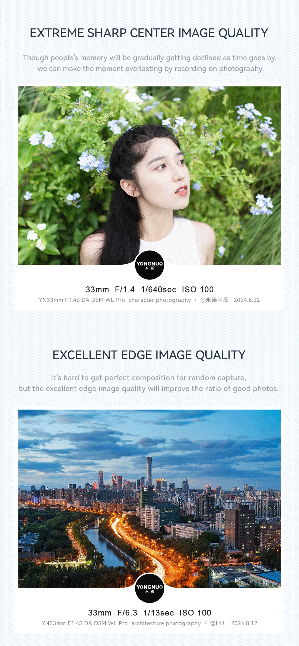 YONGNUO YN33mm 33mm F1.4 DA DSM WL Pro Auto Focus APS-C Lens for Nikon Z ZF ZFC