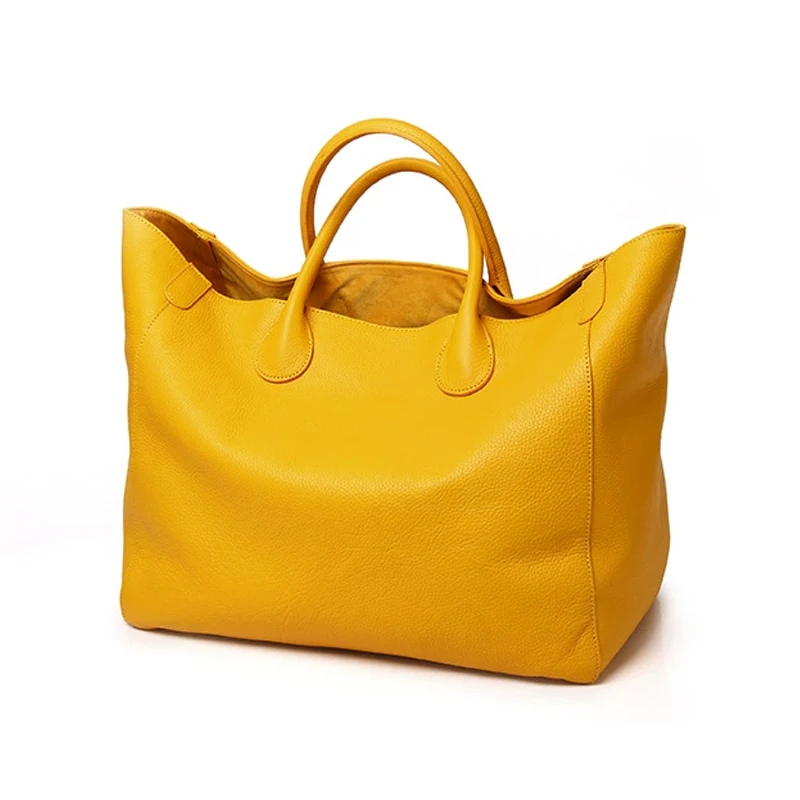 

Designer Handbags High Quality Large Capacity Shopping Tote Crossbody Bags for Women Candy Color Fashion Genuine Leather Handbag