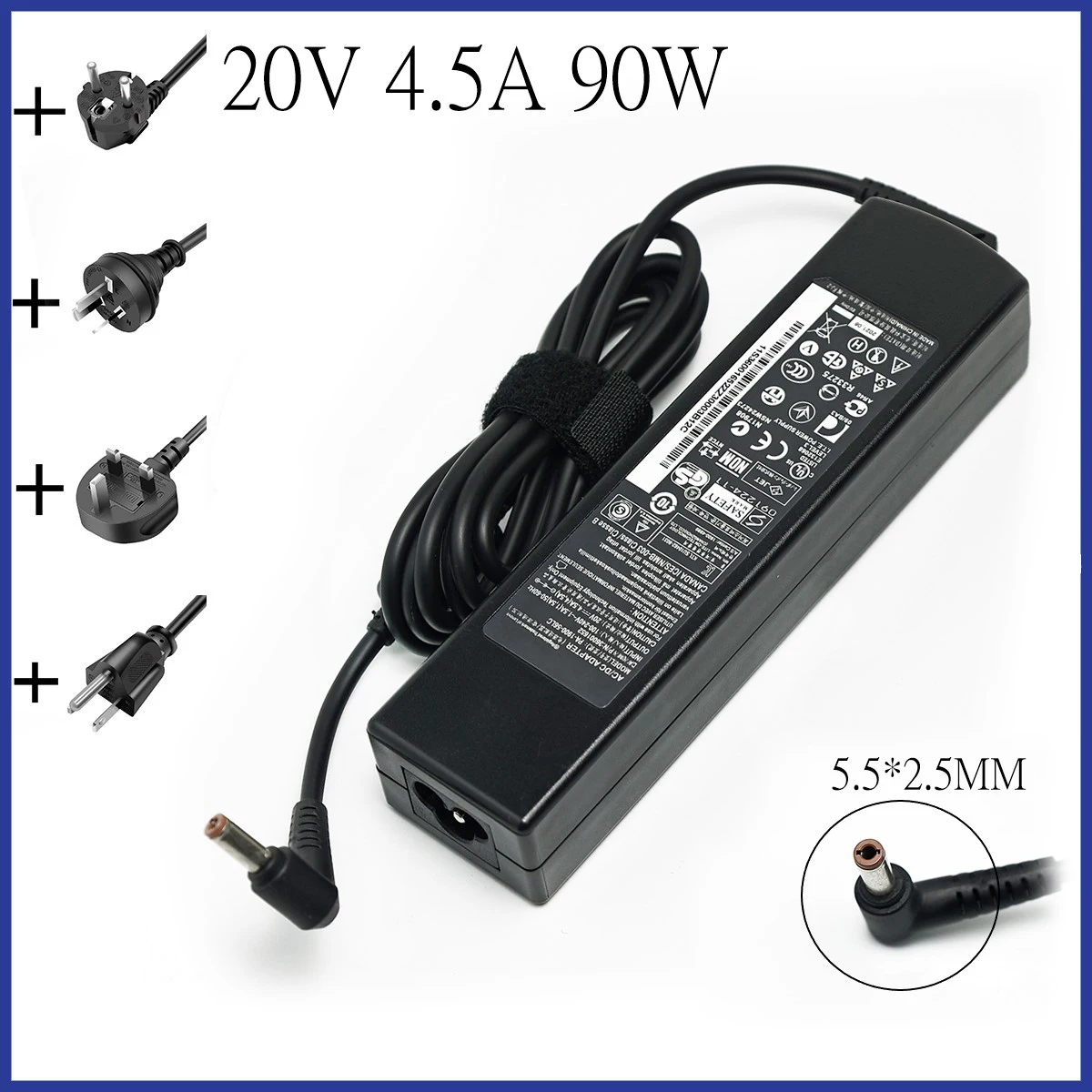 

20V 4.5A 90W AC Adapter Laptop Charger For Lenovo ADP-90DD B B450 B460 B460E B465 B470 B575 C445 CPA-A090 E43A E43G