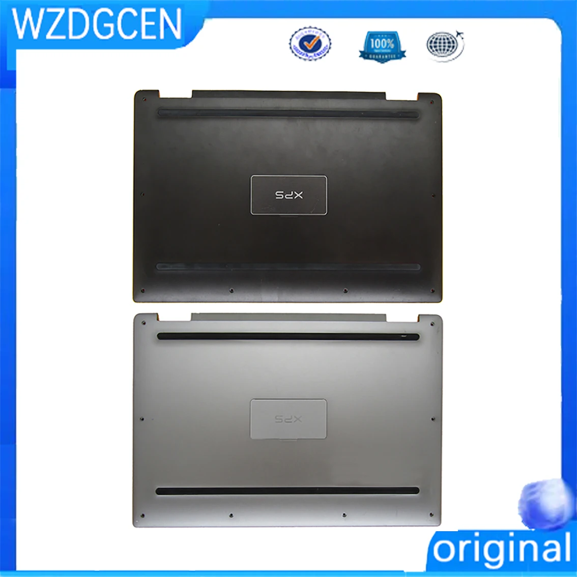 

Used Black Gray Original For Dell XPS 13 9365 Laptop Bottom Case Cover Lower Shell Housing
