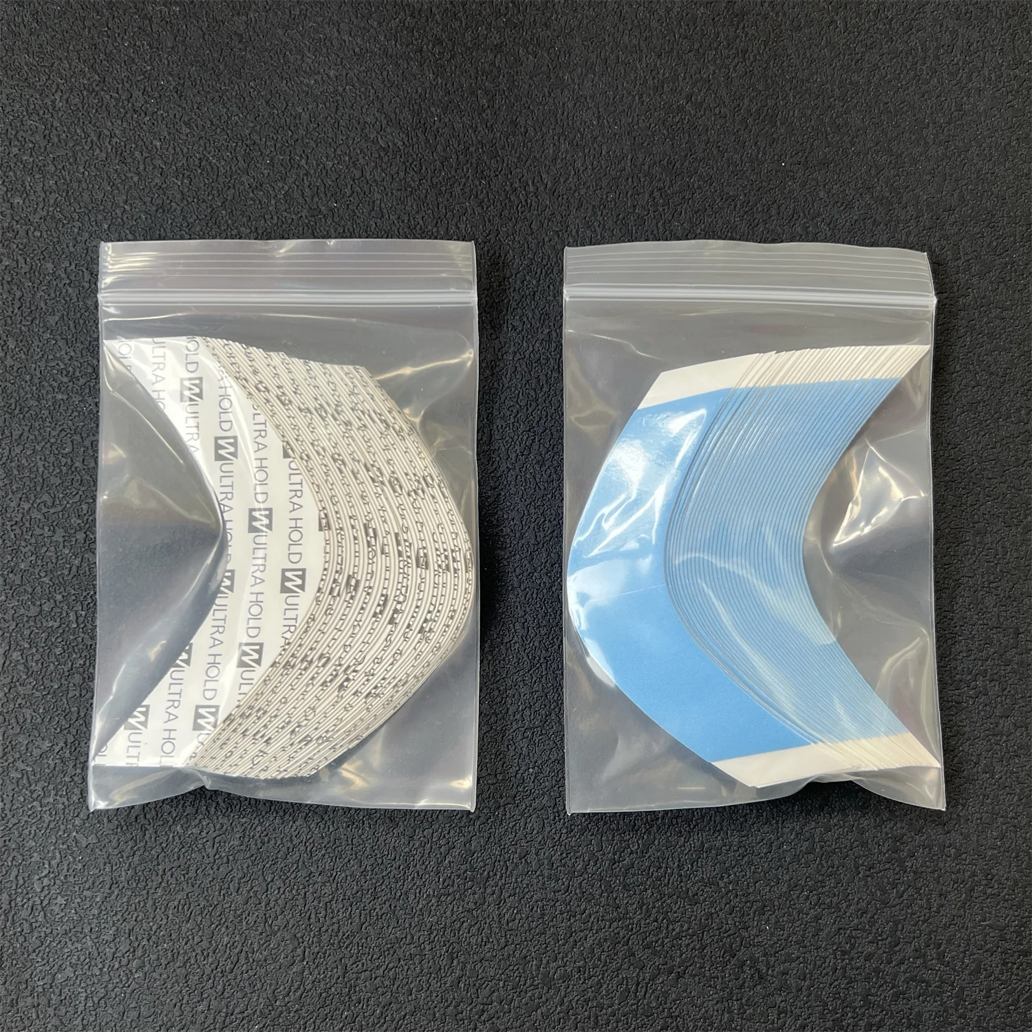 36개입 4가지 모양 7.6cm*2.2cm 화이트 울트라 홀드 테이프 레이스 프론트 테이프 아크 양면 테이프 가발 접착용