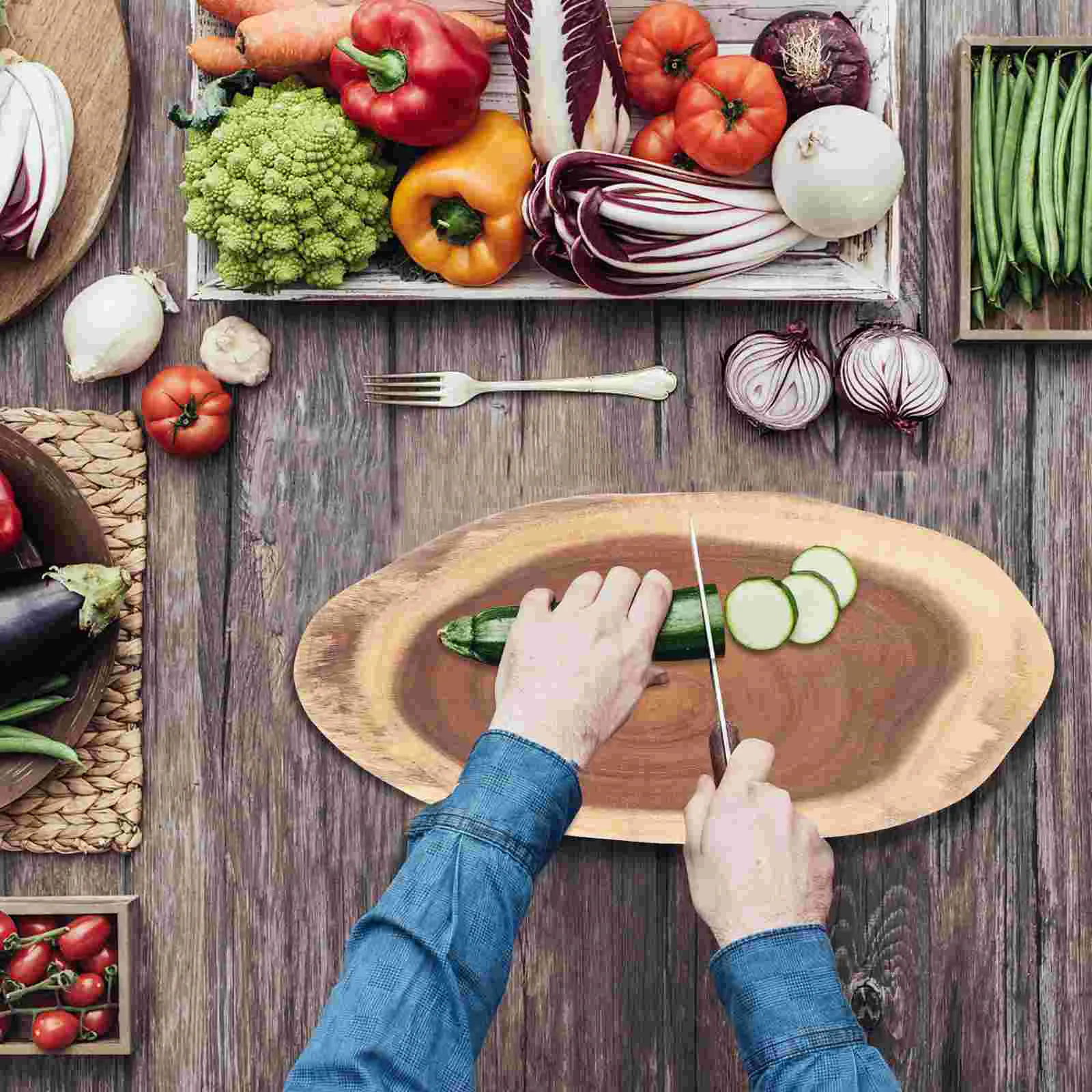 

Cut Board Stump Design Cutting Cedar Planks for Grilling Salmon Multipurpose Kitchen Supply