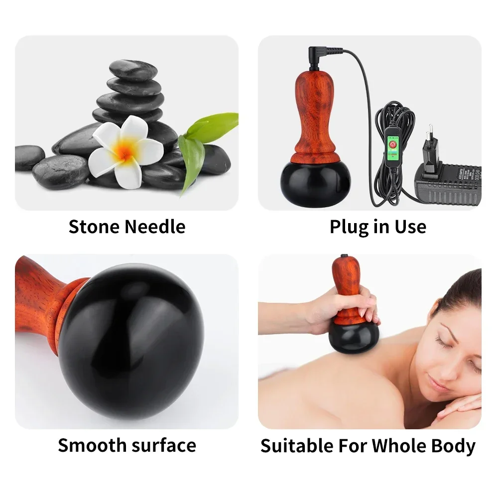 Bianstone Warming Moxibustion Instrument Apparatus Jade Warming Hot Stone Tai Chi Ball Guasha Hot Compress Meridian Back Massage