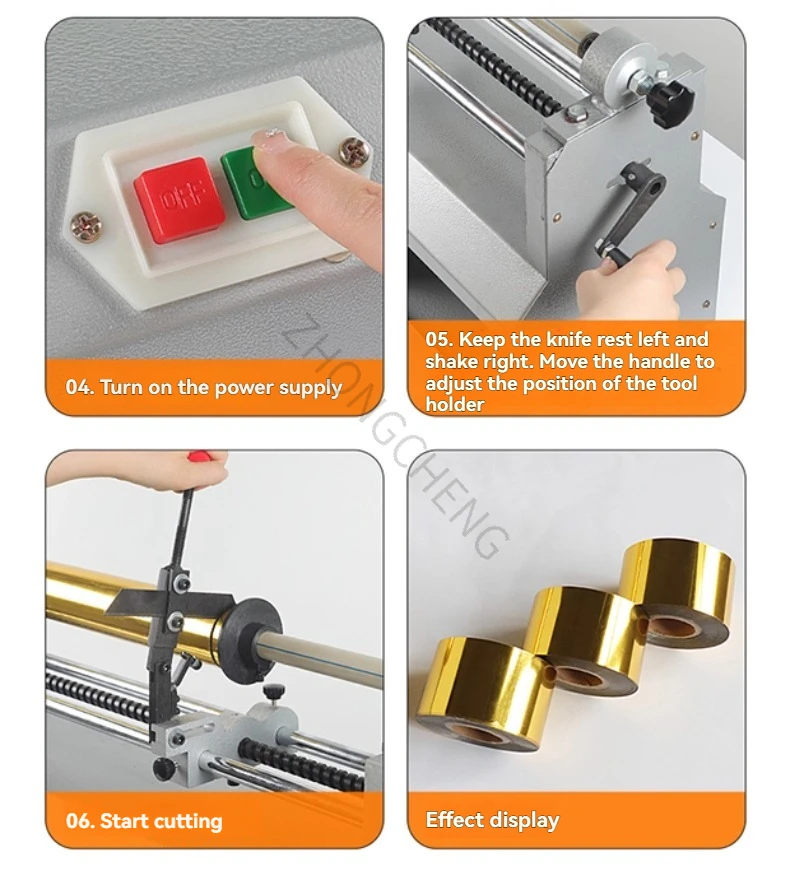 New 220V Electric Hot Stamping Paper Cutting Machine, Mechanized Aluminum Hot St