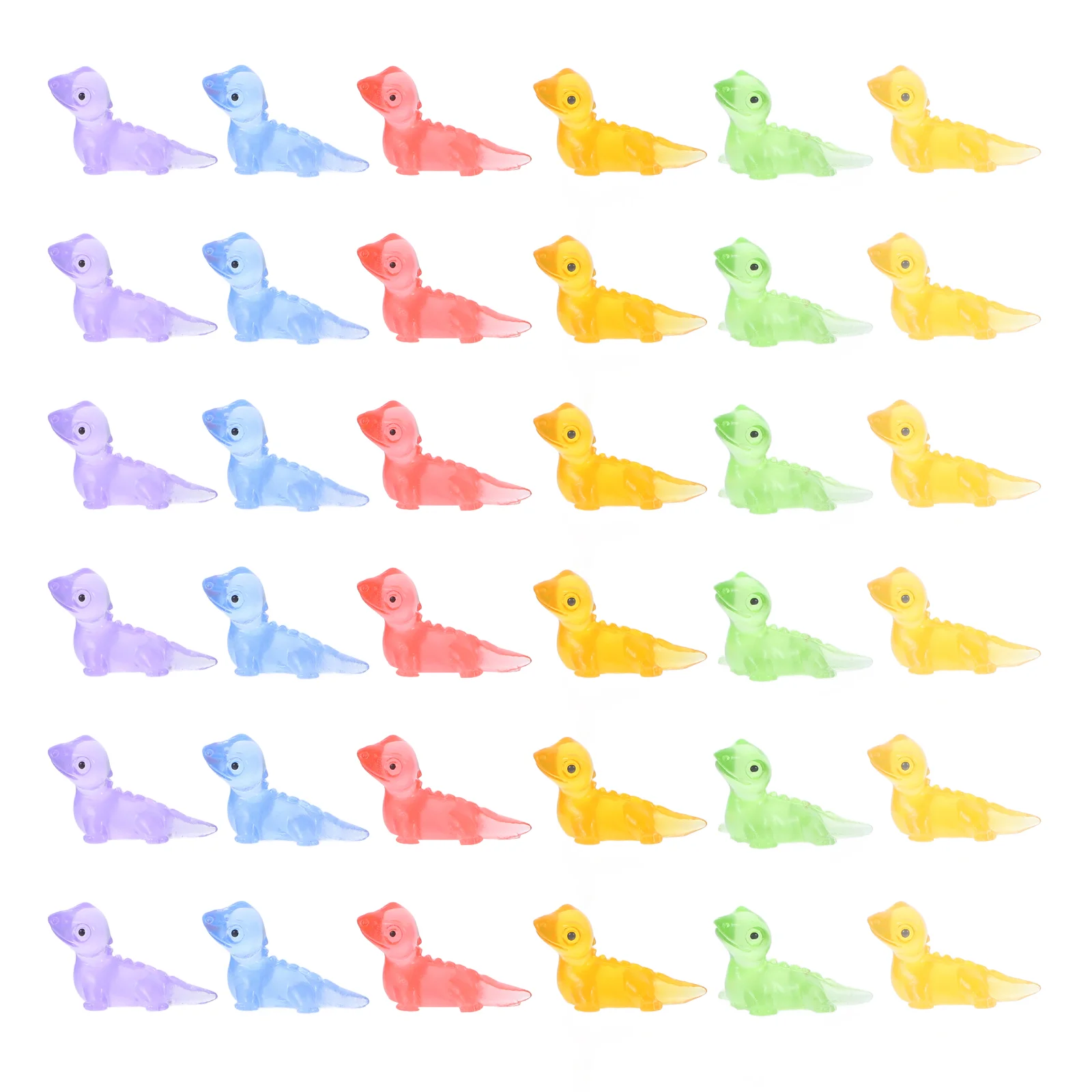 

36 Pcs Mini Lizard Figure Micro Landscape Gardening Ornaments Cartoon Statues Small Fairy