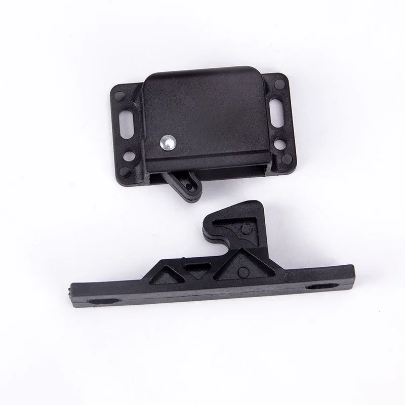 Plastic Door Buckle Cabinet Door Automatic Push Open Spring Hook Lock Buckle Finger