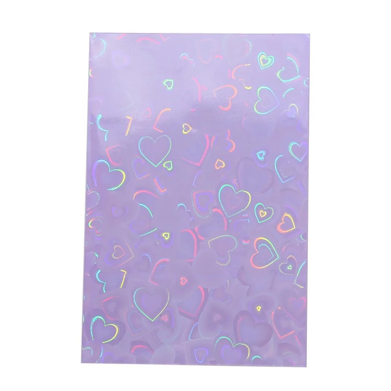 Card Protector 50Pcs Kpop Card Sleeves Card Holder Heart Bling Photocard Holder Photo Films Cards Protector Photo Cards Protective