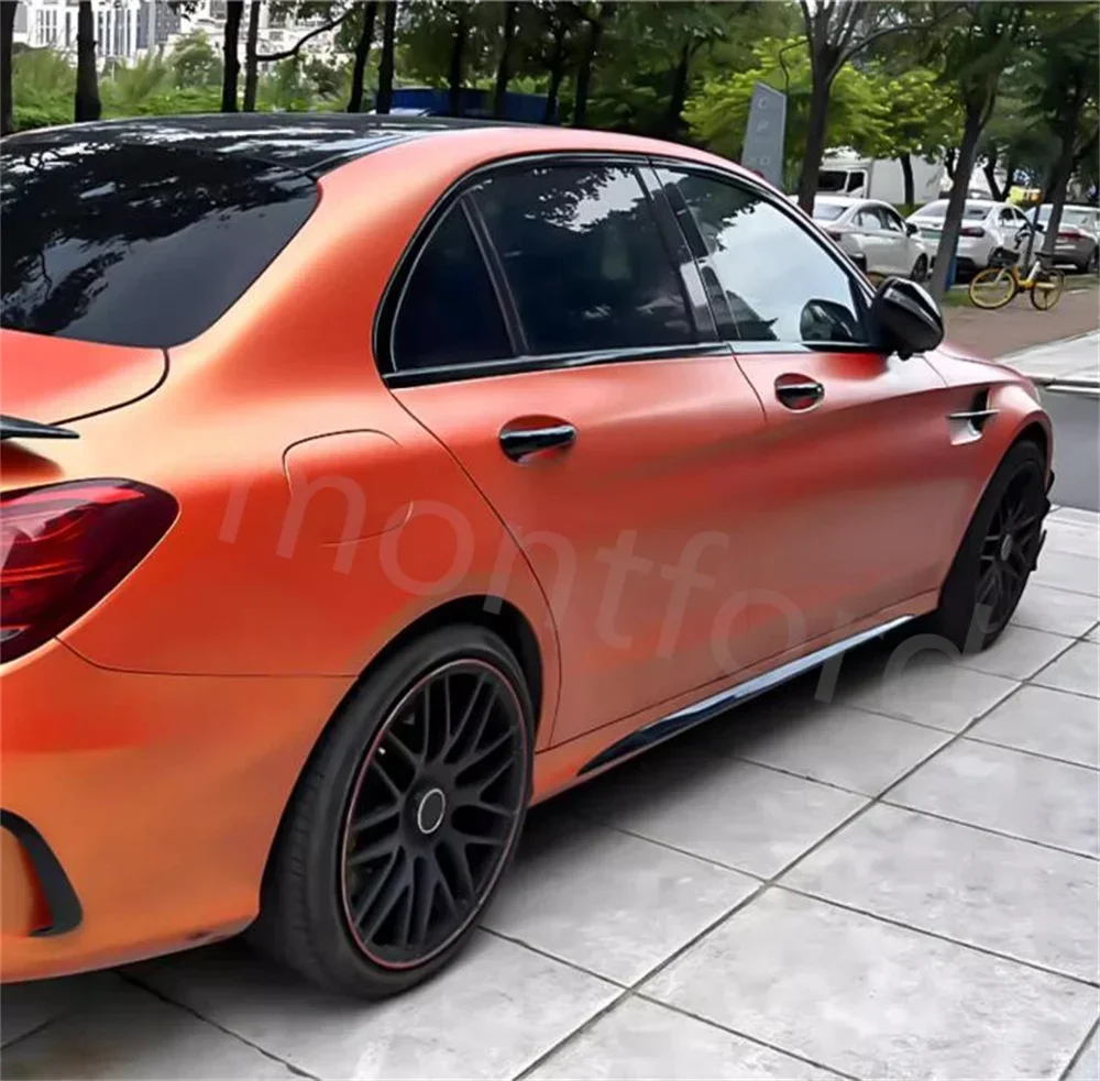 자동차 스타일링 블랙 윈도우 스팽글 장식 커버 트림, 메르세데스 벤츠 4 문짝 W205 2015-2020 자동차 액세서리