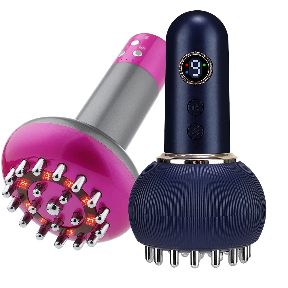 Wireless Guasha Massager Heating Body Shaping Drainage Brush_voghion.com