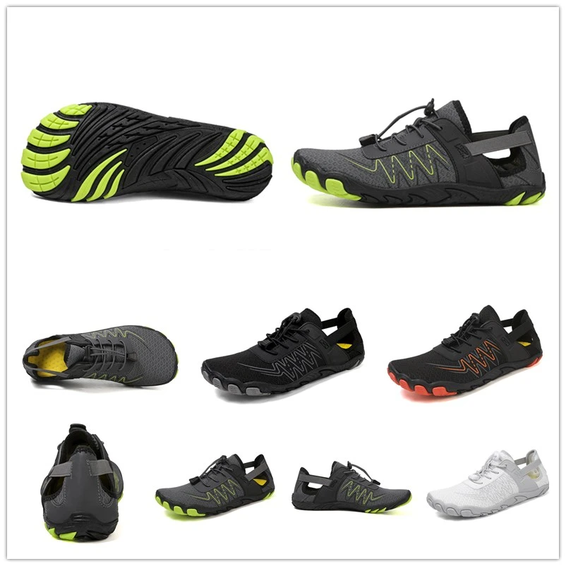 Summer Upstream Wading Shoes Breathable Beach Barefoot Sandals Men Women Non-slip Pool Swimming Portable Aqua Sneakers Unisex