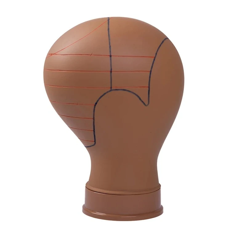 BB 21 22 23 인치 PVC 마네킹 헤드 코르크 캔버스 마네킹 가발 제작 디스..