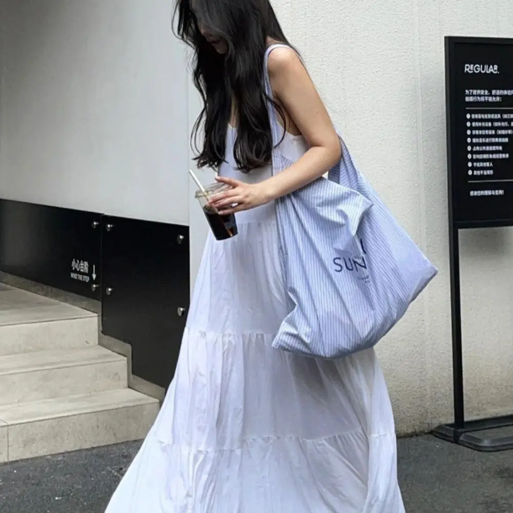 

Корейская версия, сумочка с принтом букв, универсальная стильная сумка для подмышек, вместительная Холщовая Сумка через плечо, весна и лето