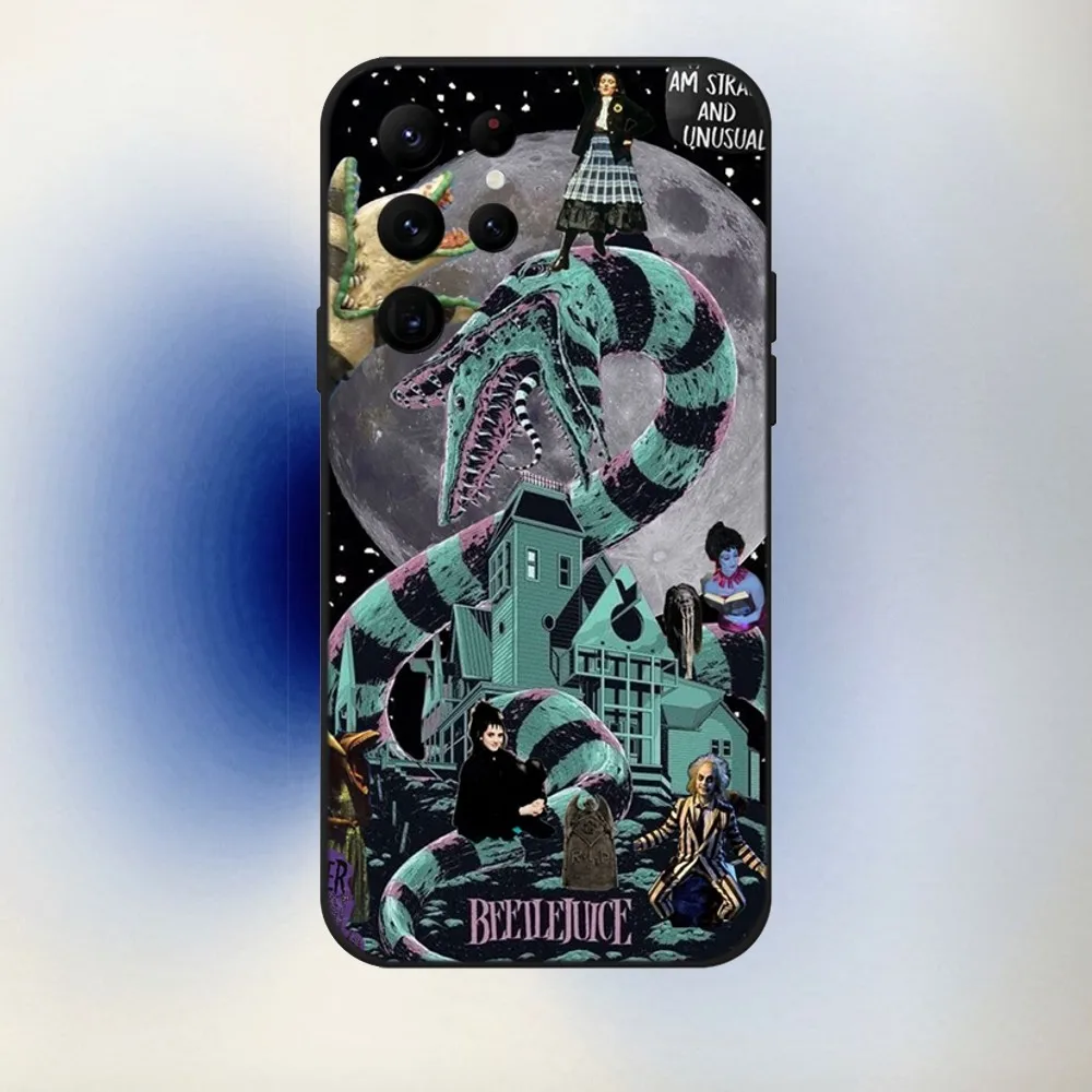 thumbnail image 1 of Movie B-BeetlejuiceS 2 Phone Case For Samsung S24,23,22,30,21,10,9,Ultra,Plus,Lite,FE,5G Black Soft Case, 1 of 5