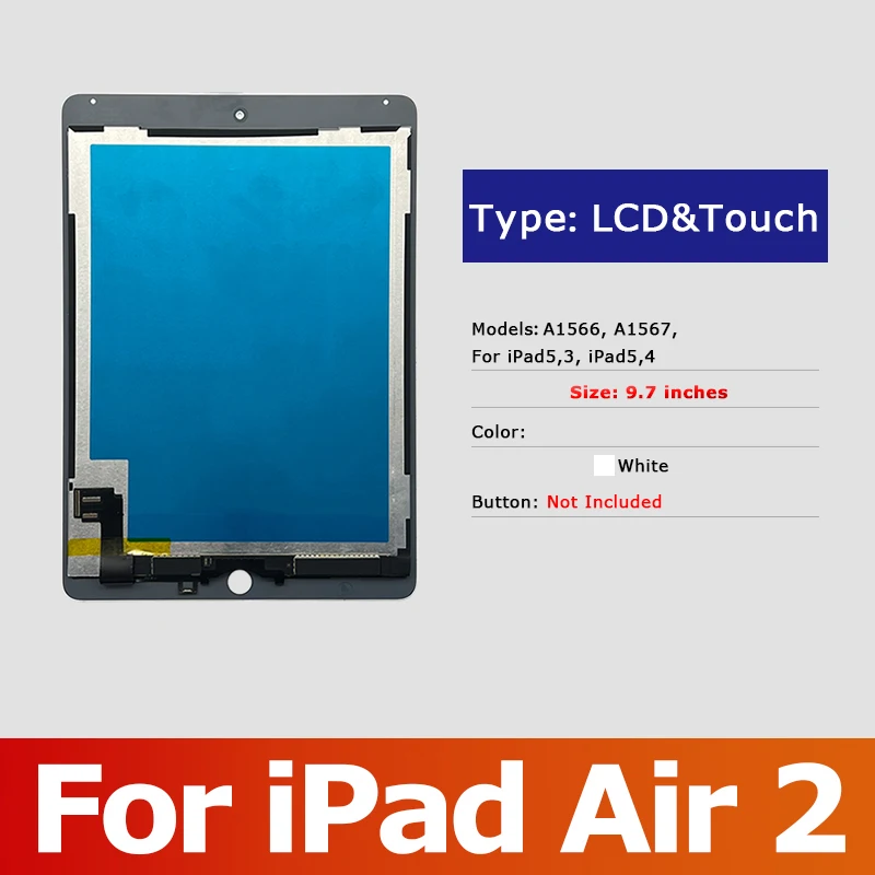 لباد الهواء 2 LCD تعمل باللمس لباد 6 A1566 A1567 ش...