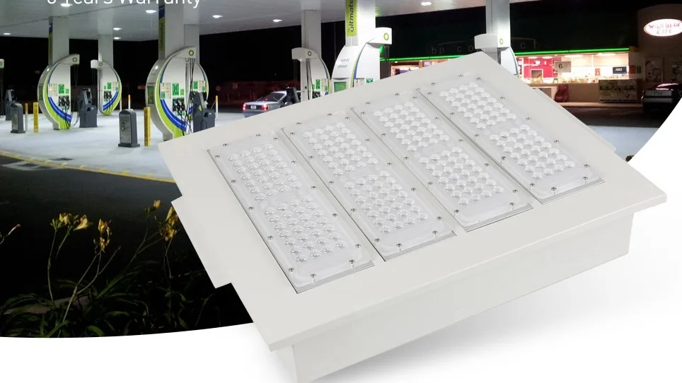 High BRIGHTNESS 80w 100w 120w 150w 200w 240w 300w 150w LED Canopy Light for Gas Fuel Petrol Station Canopy Lamps