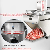 Electric Food Slicer Meat Planing Mincer Mutton Roll Freezing Beef Cutter Streaky Pork Automatic Cutting Machine 2