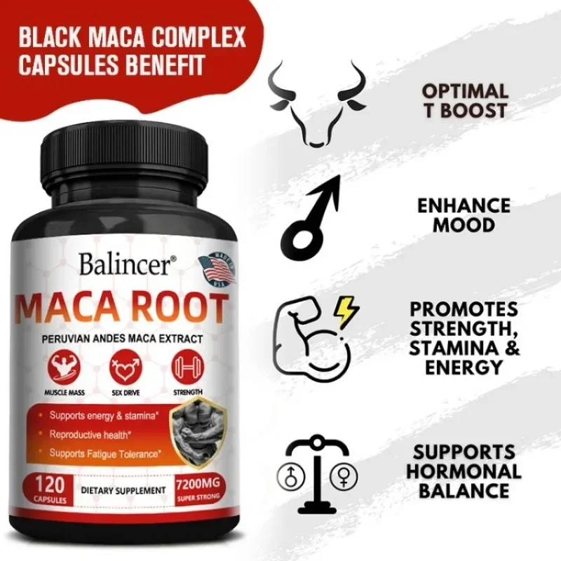 

Balincer - Men's Test Booster - Supports Natural Endurance, Energy and Strength Booster - Men's Energy Metabolism