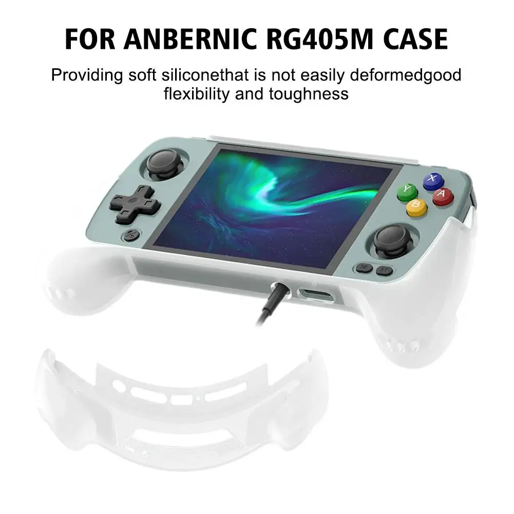For ANBERNIC RG405M Silicone Case Grip Cover Ergonomic Design Soft Game Console Case For RG405M Game Console
