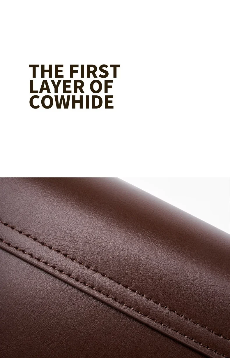 Luxury Women’s Genuine Leather Crossbody Square Bag