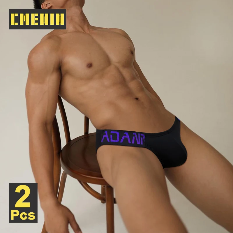 

CMENIN 2Pcs Modal Men Underwear Briefs Sexy Gays Men Underpants Low Waist Butt Lift Men's Jockstrap Panties Man Underwear Briefs