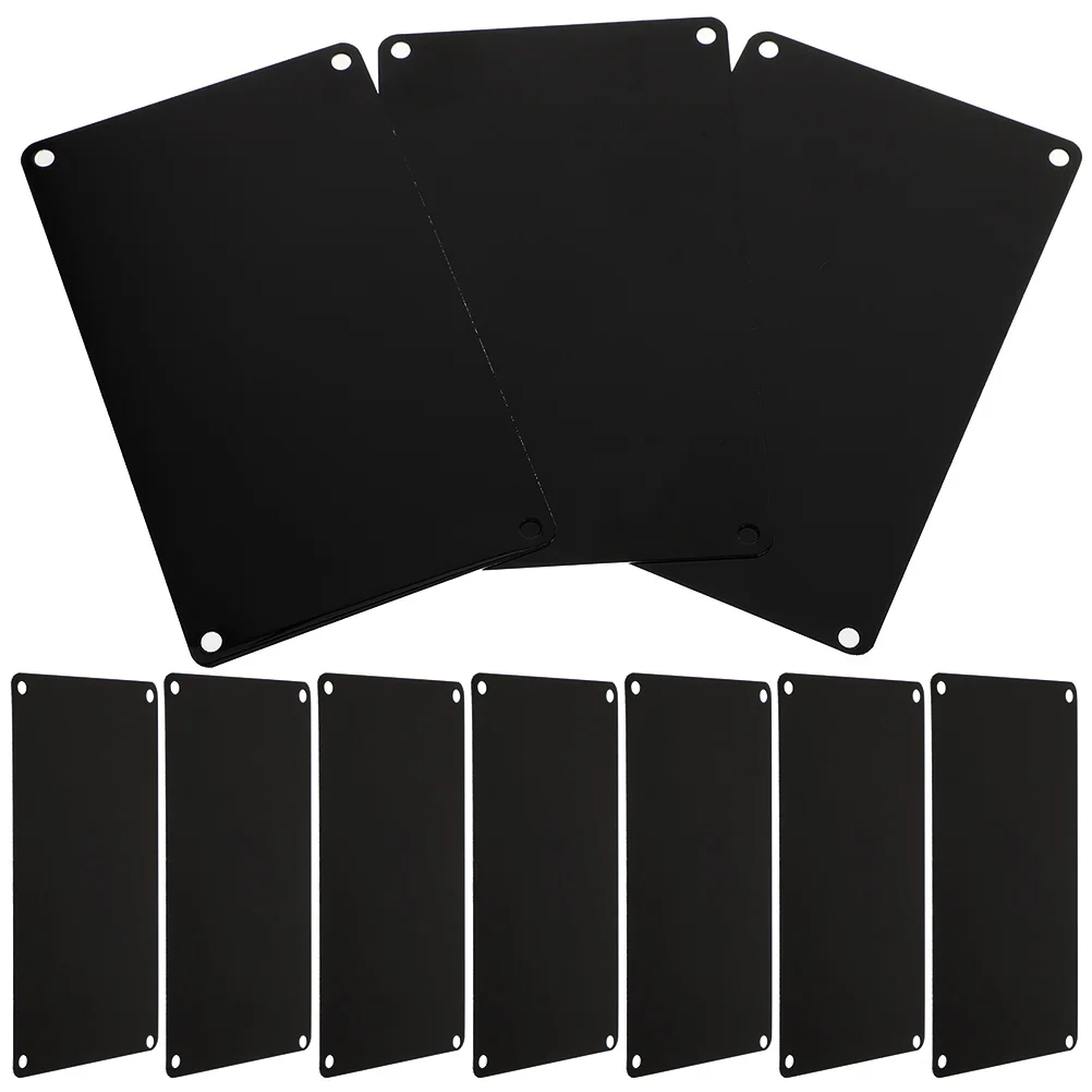 

10Pcs Aluminum Name Signs DIY Engraving Blank Signs Office Door Metal Blank Signs