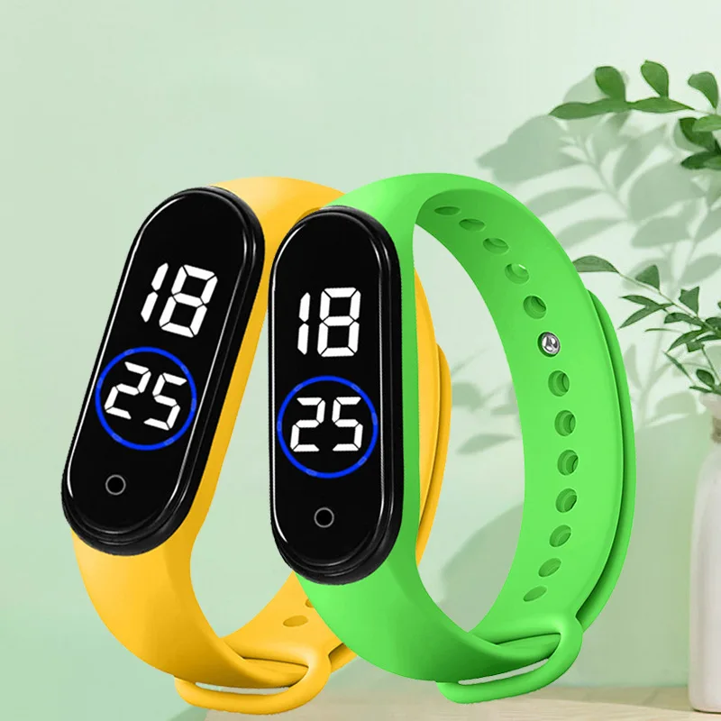 Children'sSports Smart Watch Outdoor Silicone Bracelet Electronic Watch Kids Bracelet Digital Watches 6