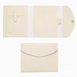 Premium Leather Refillable Notebook Cover with Inner Pockets and Pen Loop (Beige  cover)