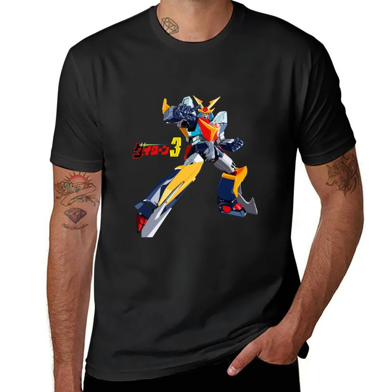 Футболка Daitarn 3 большого размера, винтажные мужские футболки с рисунком