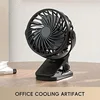 Rechargeable Portable Electric Fan 720° Rotating Hanging Clip Fan Night Light Air Cooler Outdoor Camping Small fans ventilador 4