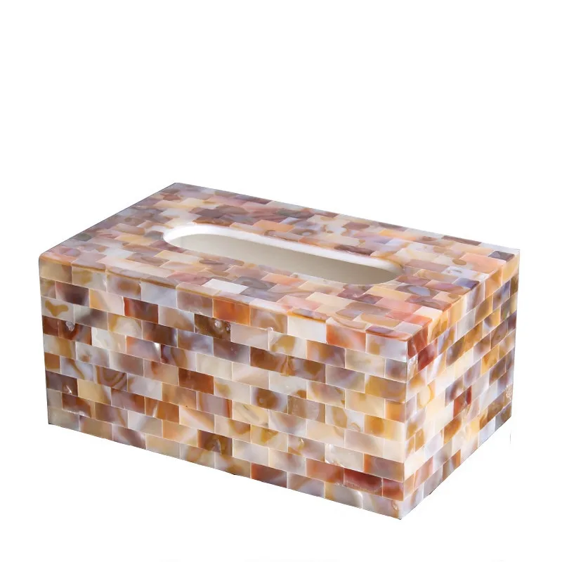 

Коробка для салфеток в европейском стиле с узором в виде ракушек, коробка для хранения салфеток для дома, гостиной, кухни, ванной комнаты, Подарочный свадебный подарок