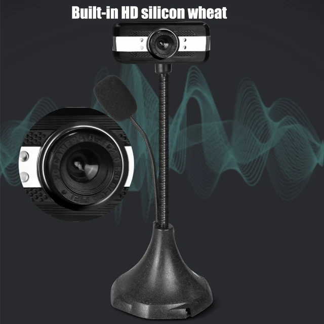 Webcam USB 2.0 HD 1080P, caméra rotative avec Microphone, accessoires sans  fil Bluetooth pour ordinateur portable et de bureau, vente en gros -  AliExpress