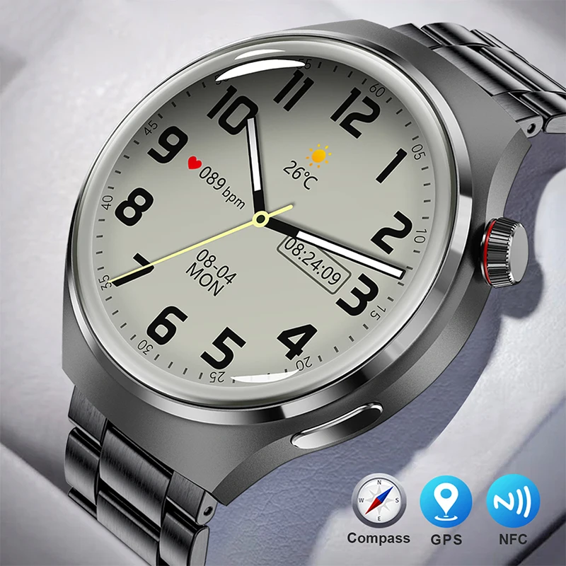 Nuova Pressione Sanguigna Ai Voice Assistant High 360*360 Clear Screen Smartwatch Monitoraggio Della Salute Monitoraggio Sport Fitness Smartwatch
