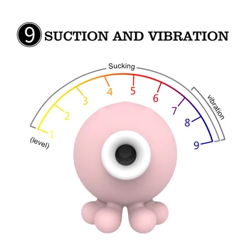 Silicone 9 Speed Sucker Sucker Vibrator For Clitoris Cute Octopus Vibrating Massager Stimulator Adult Sex Toys For Women Sex Toy 4