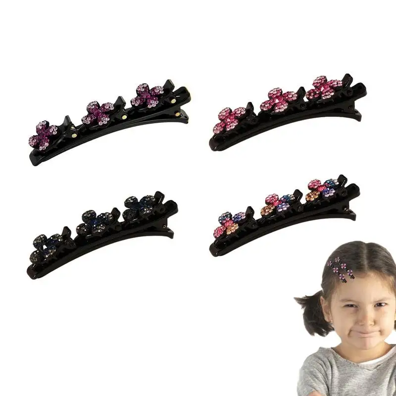 Braided Hair Clip 3 Clip Hair Barrette 3PCS Braided Hair Clips With 3 Small Clips Braided Hair Clips For Women