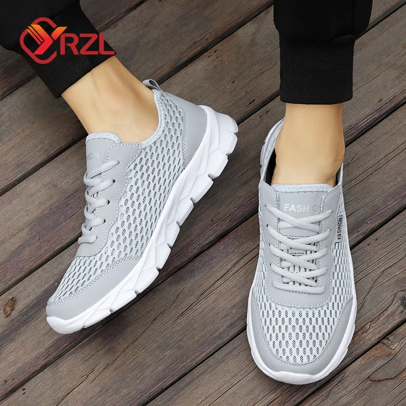 YRZL Men's Tennis Lightweight Breathable Mesh Athletic Shoes 5