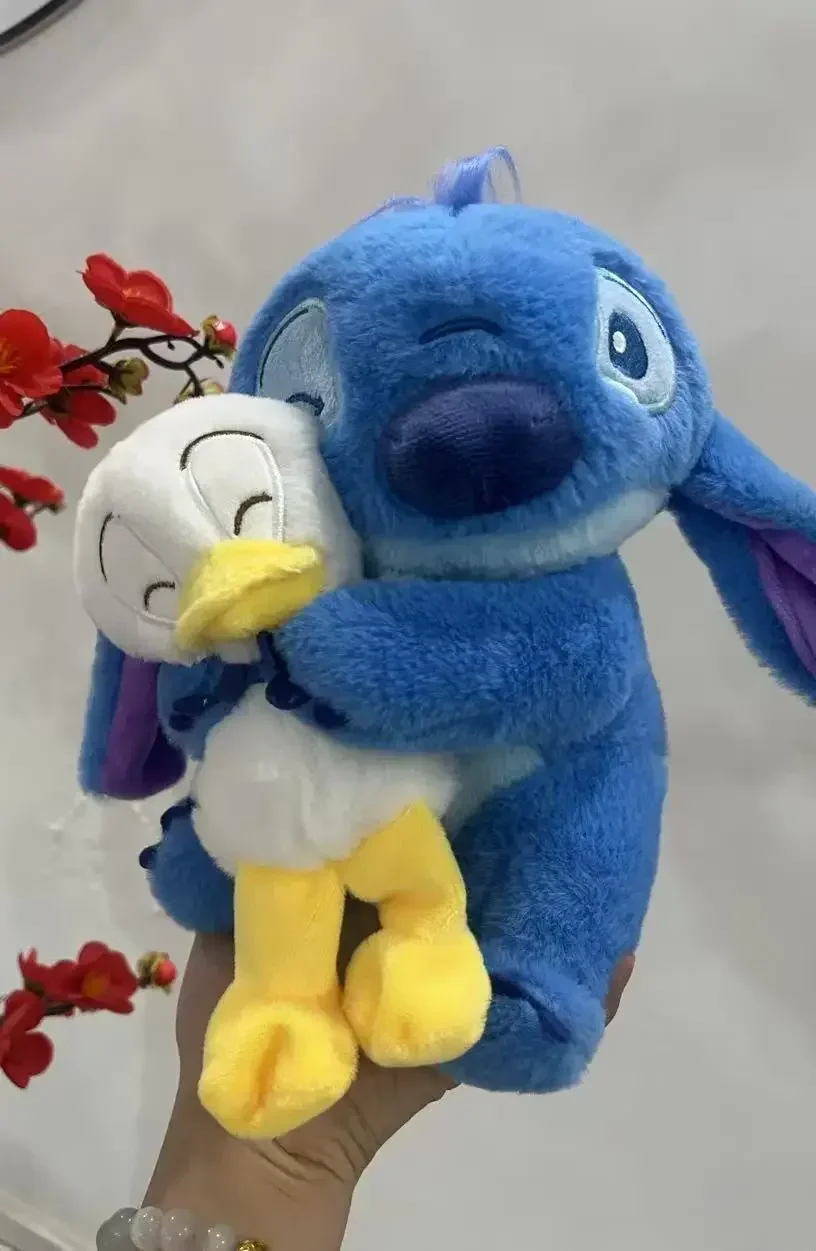 20cm Disney Plush Doll Stitch Lilo Doll Cute Duck Stitch Plush Stuffed Toy Christmas Children's Birthday Gift Kawaii Toys