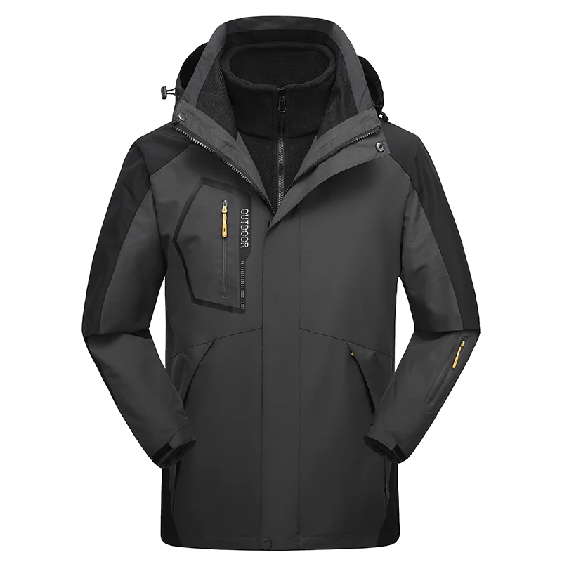 Men's 3 In 1 Hiking Jacket Waterproof Windbreaker