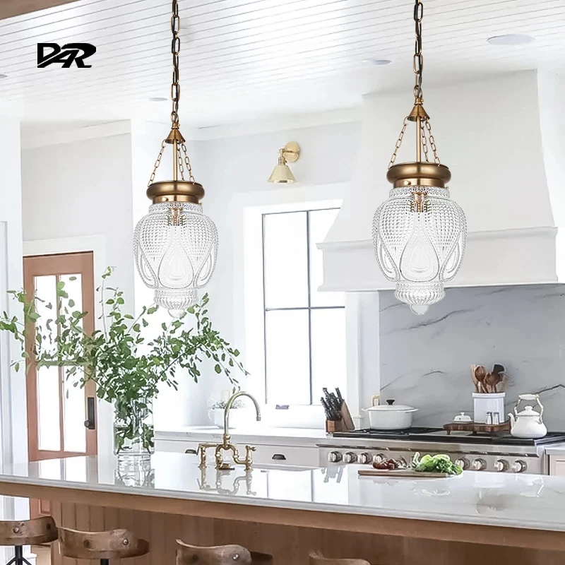 Lampe suspendue en verre au dessus de l'évier, Luminaire décoratif de  plafond, idéal pour une cuisine, une salle à manger, une entrée, une ferme