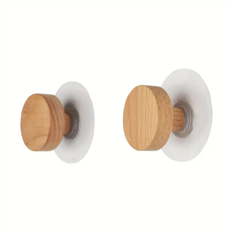 기하학적 모양의 나무 벽 후크, 나무 코트 페그 코트 행어, 침실에 옷, 모자, 스카프, 수건 걸기 