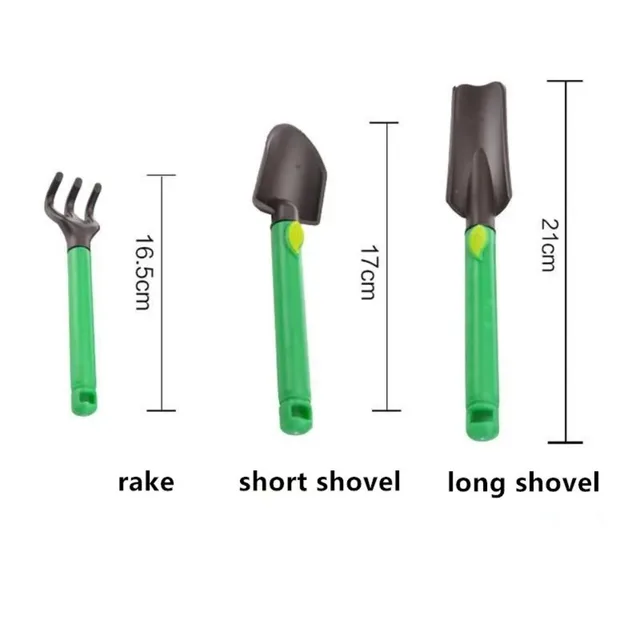3pcs Kids Gardening Tools Kit Plastic Safe Gardening Tools Succulent Shovel Planting Flower Shovel Shovel Rake  Safety Toy 2