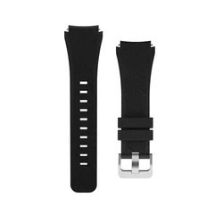 Silicone Wristband Bracelet - 22mm Adjustable Strap for OnePlus Watch 3 2 2R (Black 1)