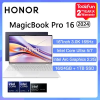 HONOR MagicBook Pro 16 2024 Laptop Intel Ultra 5 125H Arc graphics 16 24GB 1TB 16" Inch 3K 165Hz Notebook Ultrabook Computer PC 1